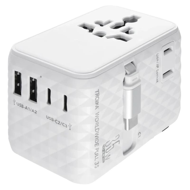 TROIKA Reiseadapter WORLDWIDE PULL 35