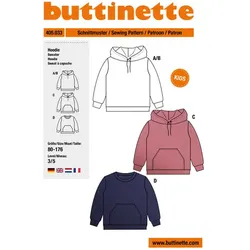 buttinette Schnitt "Hoodie" für Kinder