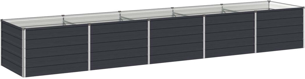 Rio Outdoor Raised Garden Bed Anthracite 55cm H x 400cm W x 80cm D