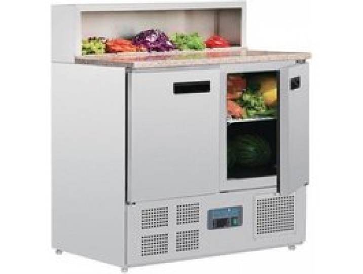 Comptoir réfrigéré de préparation 288 Litres 5 x GN 1/6 (P)150 mm 340 W 220 V - MONO