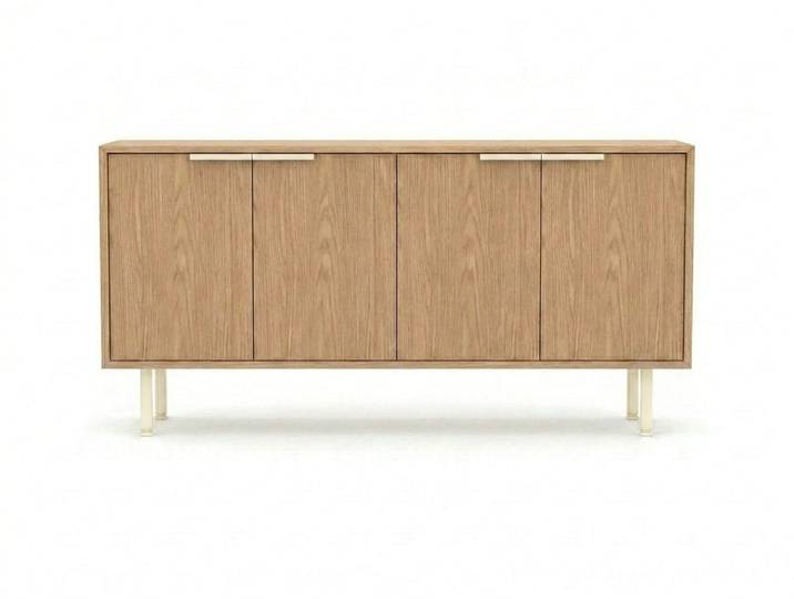JVmoebel Sideboard Kommode Sideboard Modern beige Schrank Esszimmer Holzoptik, Made in Europa