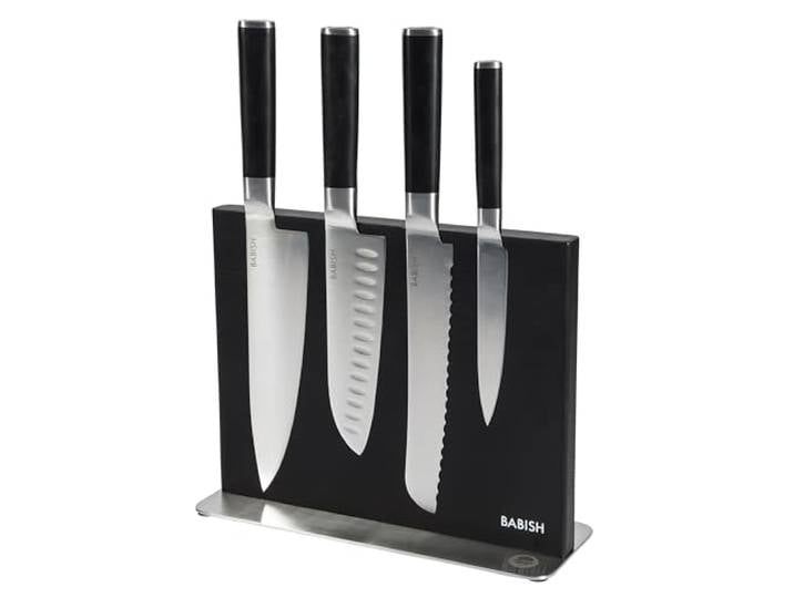 Babish 5 Stück 1.4116 Deutscher Stahl Magnetisch Geschmiedet Küchenmesser Blockset