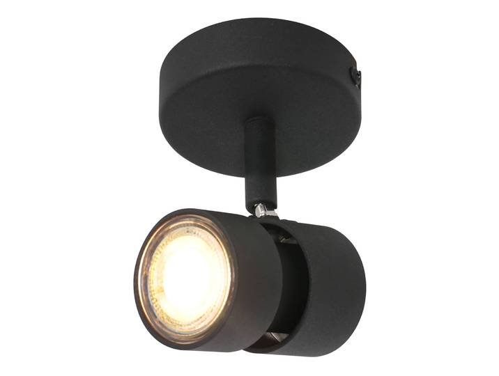 LED-Deckenleuchte Natasja I Ø 12cm Schwarz 1 Material: Metall Metallart: Aluminium Oberfläche Metall: Pulverbeschichtet LED GU10