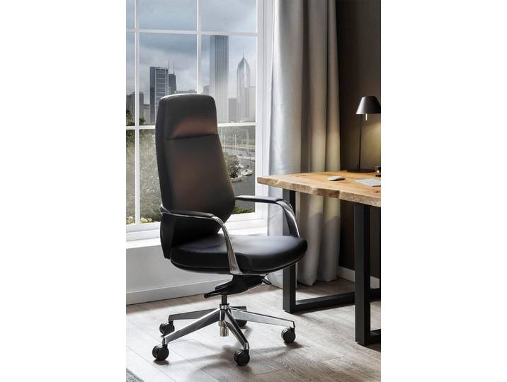 SalesFever Drehstuhl mit Stil und Komfort, Ergonomischer Bürostuhl mit pflegeleichtem Kunstlederbezug