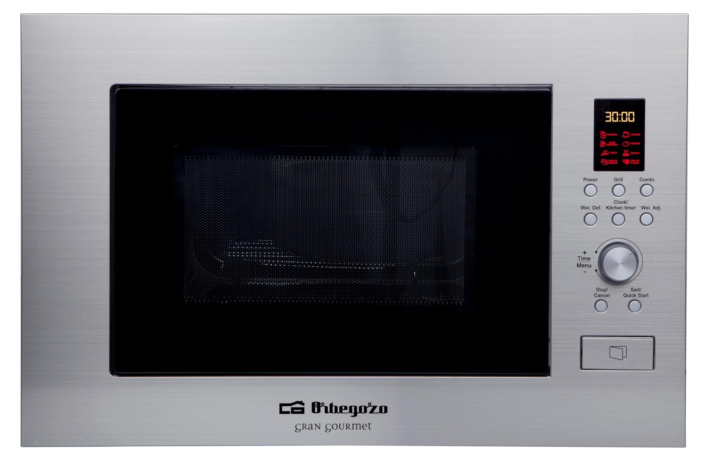 Einbaumikrowelle 23 L, 900 W, Grill, Edelstahl, MIG 2330