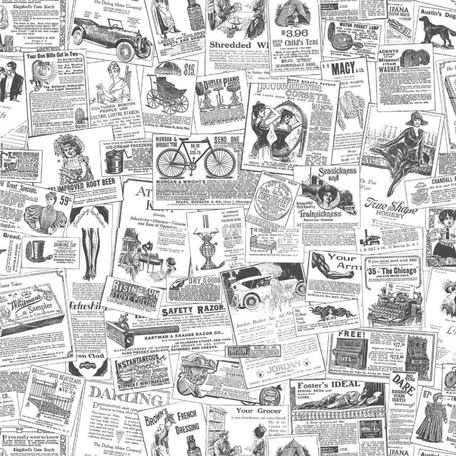 Galerie Homestyle Behang met oude affiches - Bk32083   58559320834   Behang