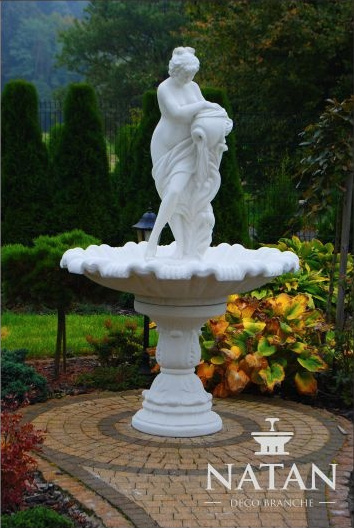 Zierbrunnen Springbrunnen Skulptur Brunnen Deko Garten Fontaine Teich 229cm