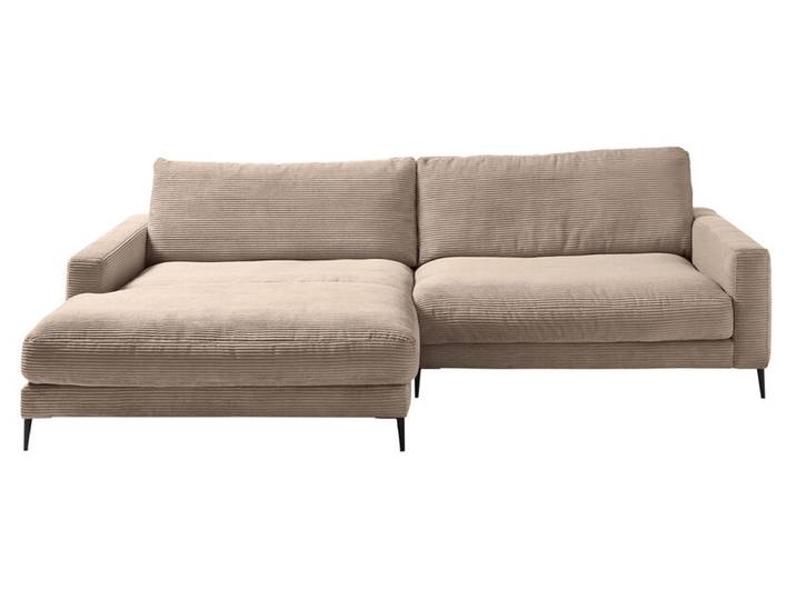 Ecksofa DOWNTOWN 170 x 272 cm Cord taupe