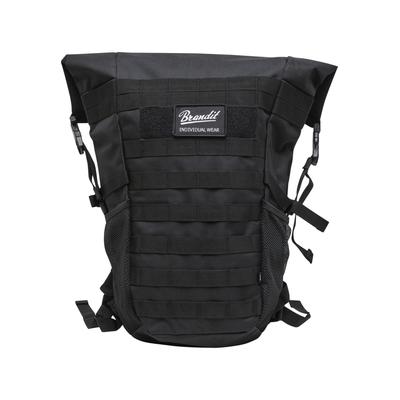 Rucksack BRANDIT "Brandit Cooper Rolltop", Gr. onesize, schwarz, Polyester, Rucksäcke Rucksack
