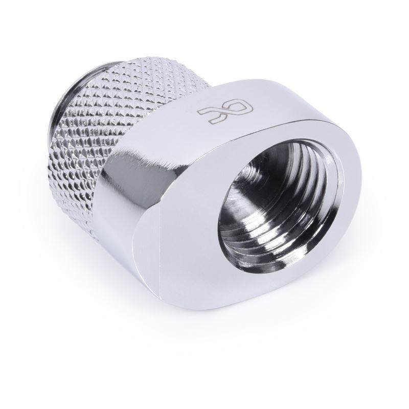 Alphacool Eiszapfen 8mm Versatzstück drehbar G1/4 AG auf G1/4 IG - chrome