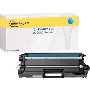 Kompatibel für Brother TN-821XLC, 9000 Seiten, cyan Kompatibler Toner