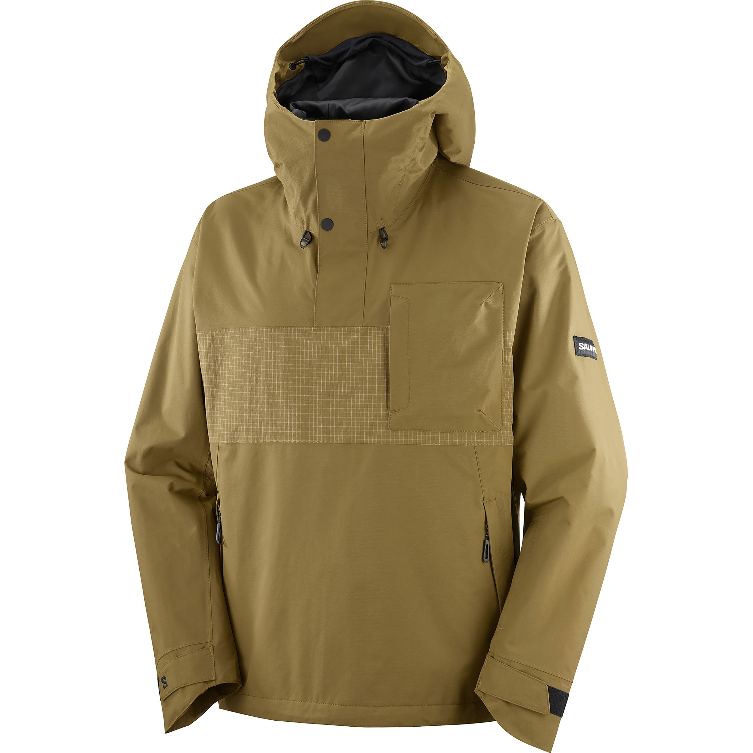 Salomon Venom Anorak Herren Regenjacke oliv Größe XL Freeride | Skifahren Winddicht Wasserabweisend