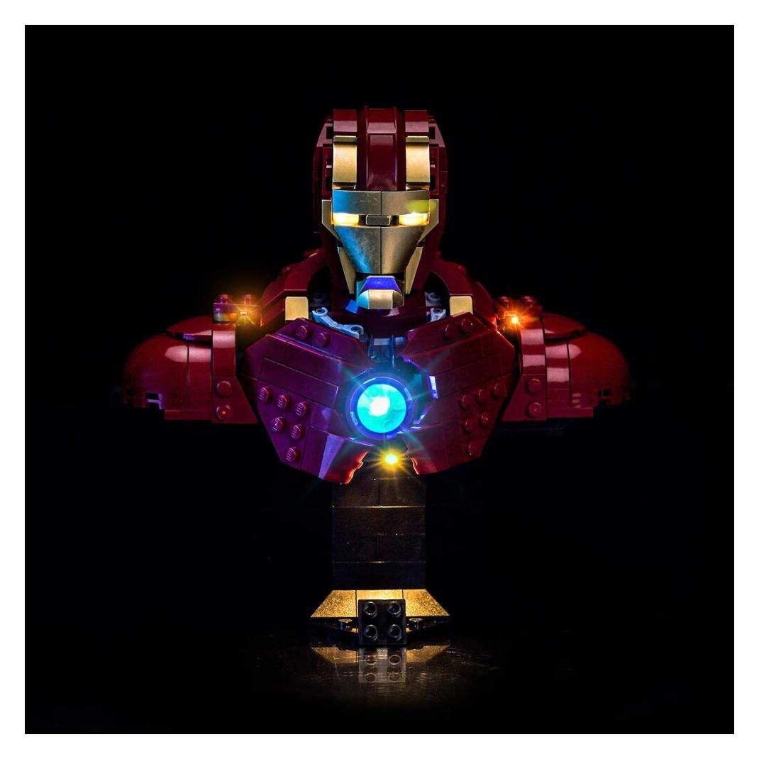 BrickBling BB LED Beleuchtungs-Set für LEGO 76327 Iron Man MK4 (GC1073)
