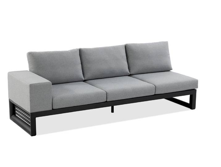 Niehoff Malta 3-Sitzer Sofa Aluminium