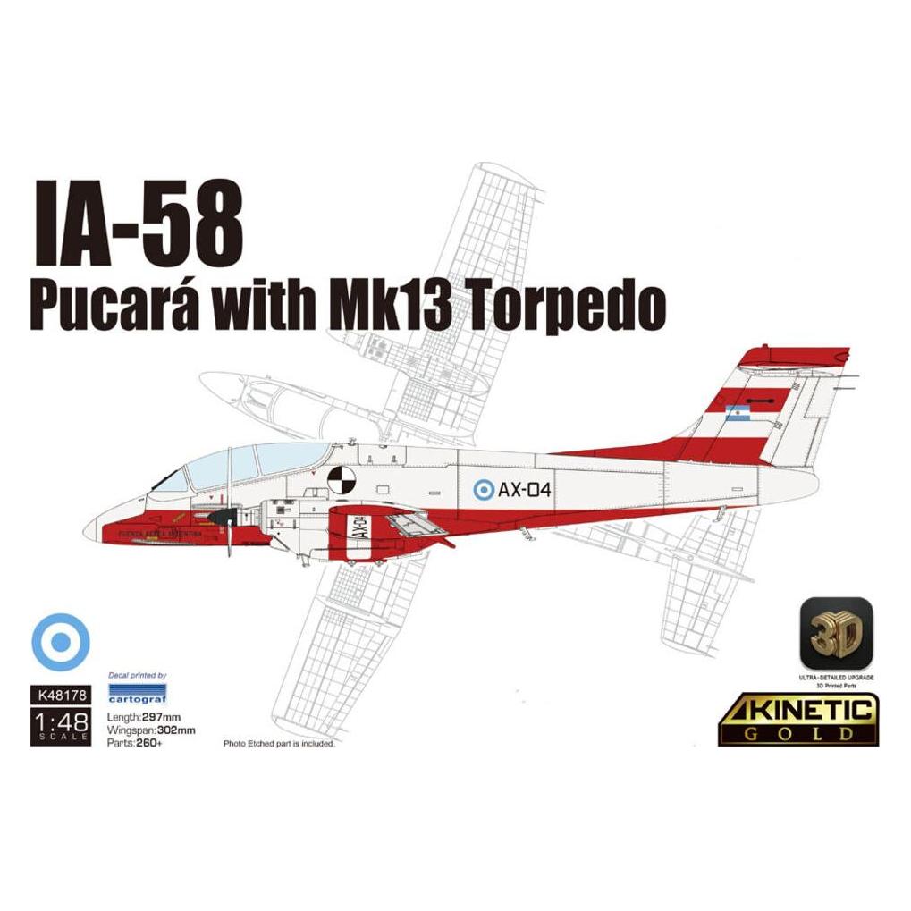 Kinetic IA-58 Pucará with Mk13 Torpedo (K48178)