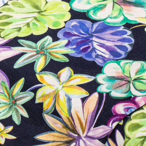 Viskose-Jersey "Blumen", bunt