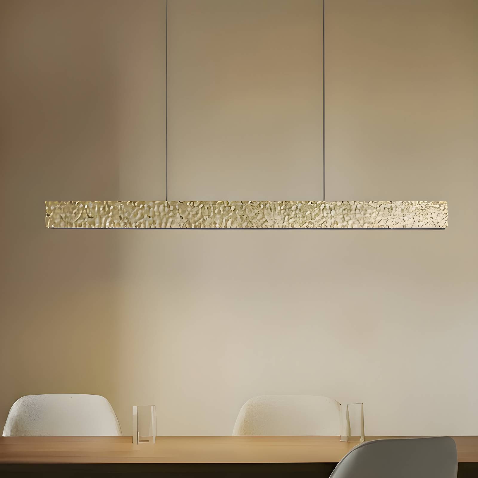 Lucande Nivara LED hanglamp modern goud/messing metaal