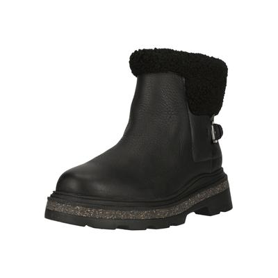 Stiefel CLARKS "Hencroft Madi Waterproof", Damen, Gr. 38, schwarz, Leder, Schuhe Stiefel, mit federndem Contour Cushion-Fußbett