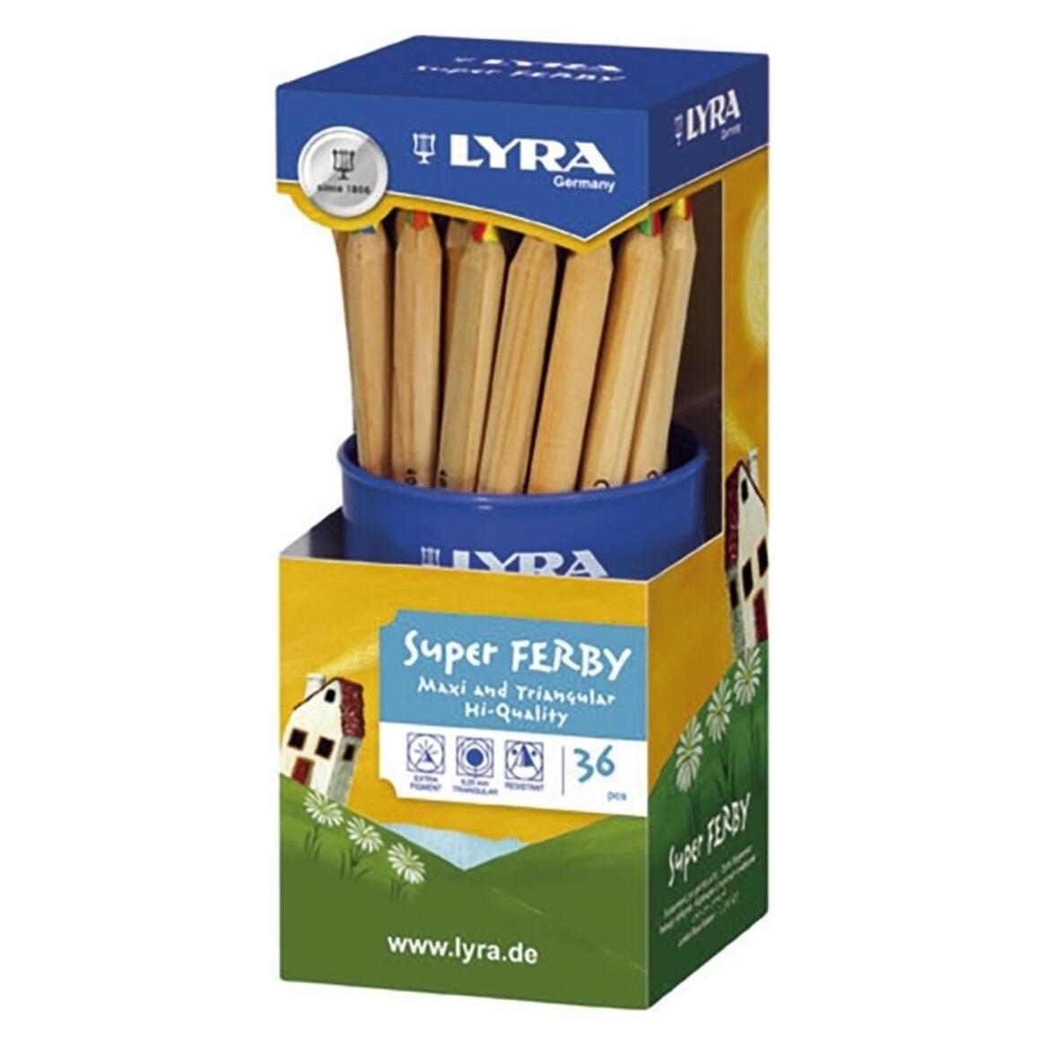 Lyra Plastic Pot With 36 Super-Ferby Unlacquered 4-Color Lead (36x) (3713361)