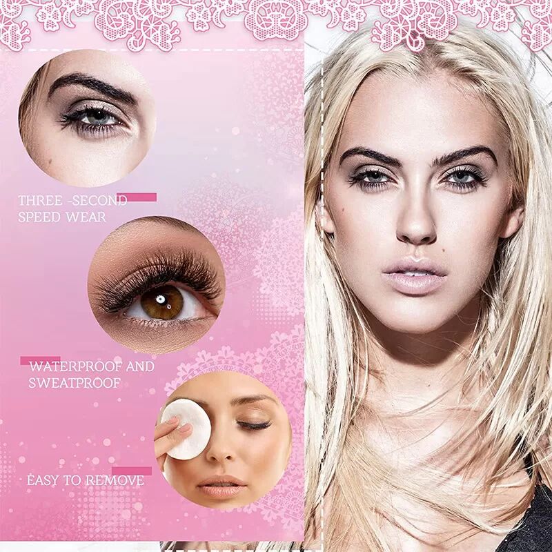 INF Faux cils auto-adhésifs Style euro-américain léger