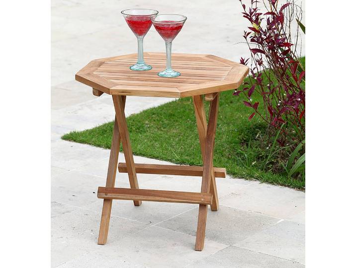 Beistelltisch Luang Teakholz Massiv, naturbelassen 50 x 50 x 50cm Braun