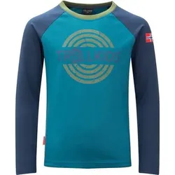 TROLLKIDS Kids Preikestolen Longsleeve, Größe 104 in Blau Blau