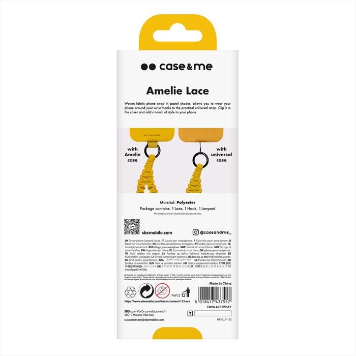 CASEME Laccio Da Polso Cmwlacetwsty-giallo