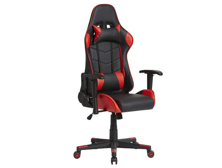 VS Venta-stock Drehstuhl Gaming Professioneller Rote, Fell, 70x127x70 cm, Büromöbel, Bürostühle, Gaming-Sessel