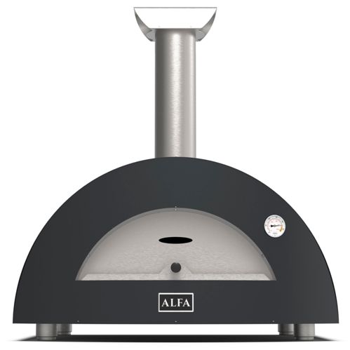Alfa Forni Moderno 2 Pizze Holz Schiefer Grau