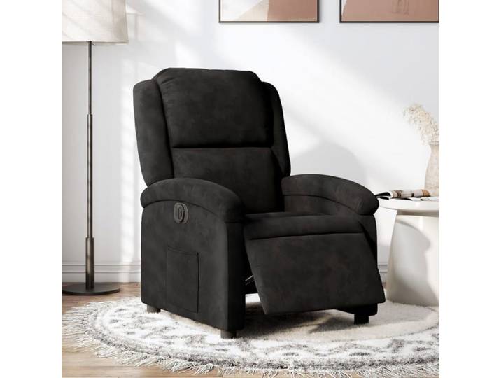 Fauteuil salon Fauteuil inclinable électrique + télécommande - VIDAXL - noir velours 71x86 5x99 5 cm CC9061691
