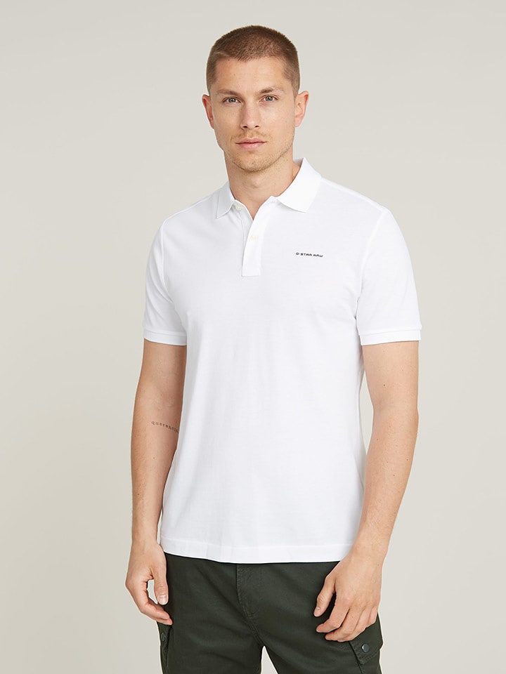 G-Star Poloshirt in Weiß - L