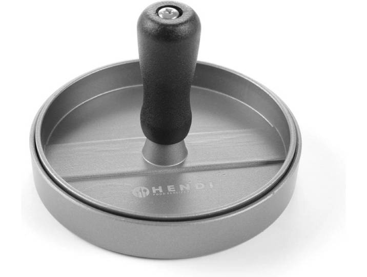 HENDI Hamburgerpers – Aluminium – Anti-aanbaklaag – Ø115 mm