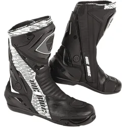 Modeka Yron Motorradstiefel - schwarz-weiß - 44