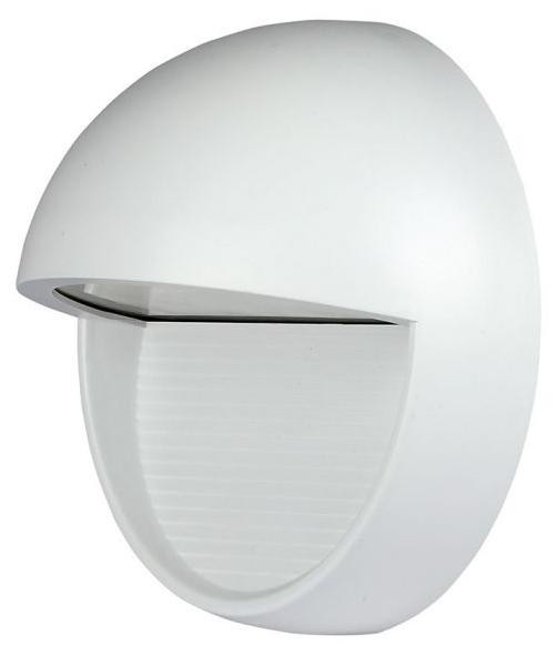 V-TAC VT-1182 LED wandlamp, 3W, warm wit (3000K), rond, wit, IP65