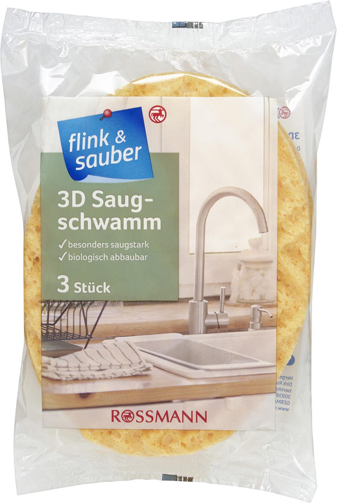 flink & sauber Saugschwamm 4305615392127