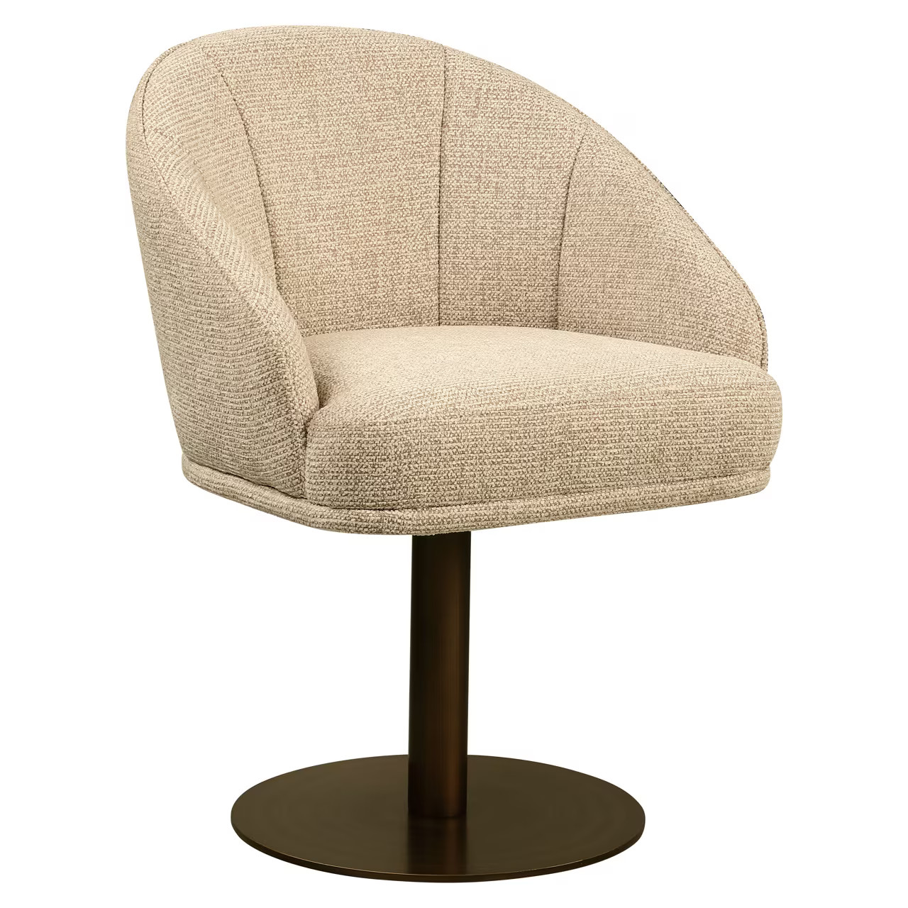 Richmond Interiors Beverly Fancy Draaibare Eetkamerstoel met Armleuningen - Natural