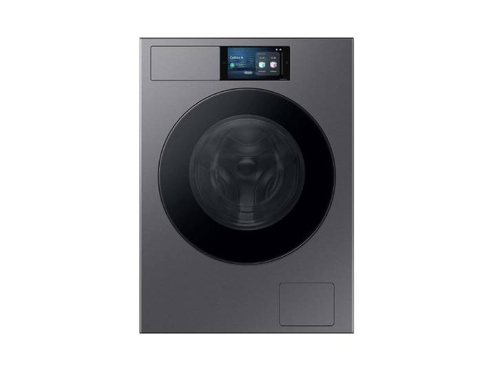 Samsung WF90F09C4SU5 Waschmaschine Inox Schwarz links