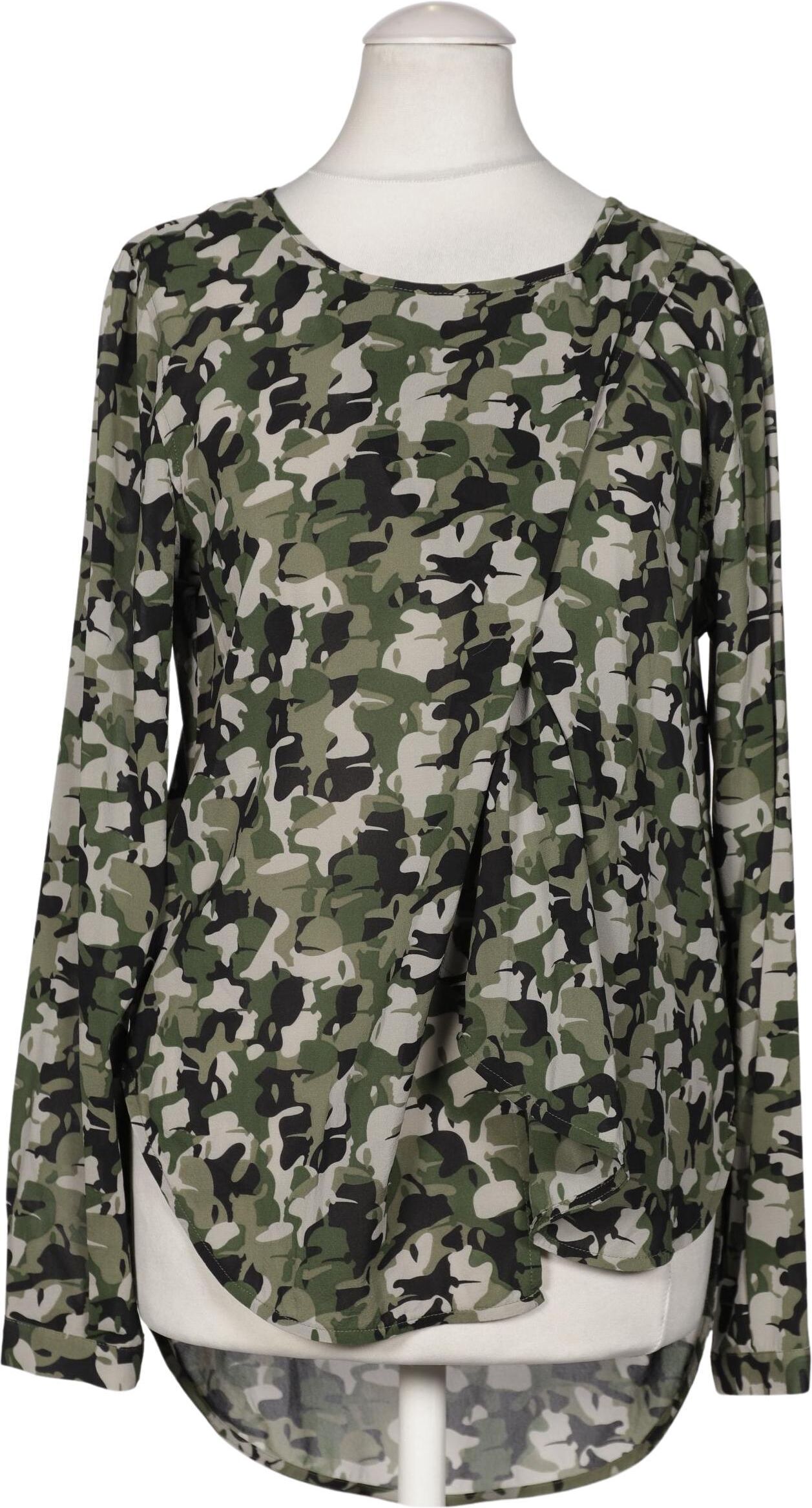 Karl by Karl Lagerfeld Damen Bluse, Grün, Gr. EU 34 (FR 36), Seide / Elasthan - Second Hand