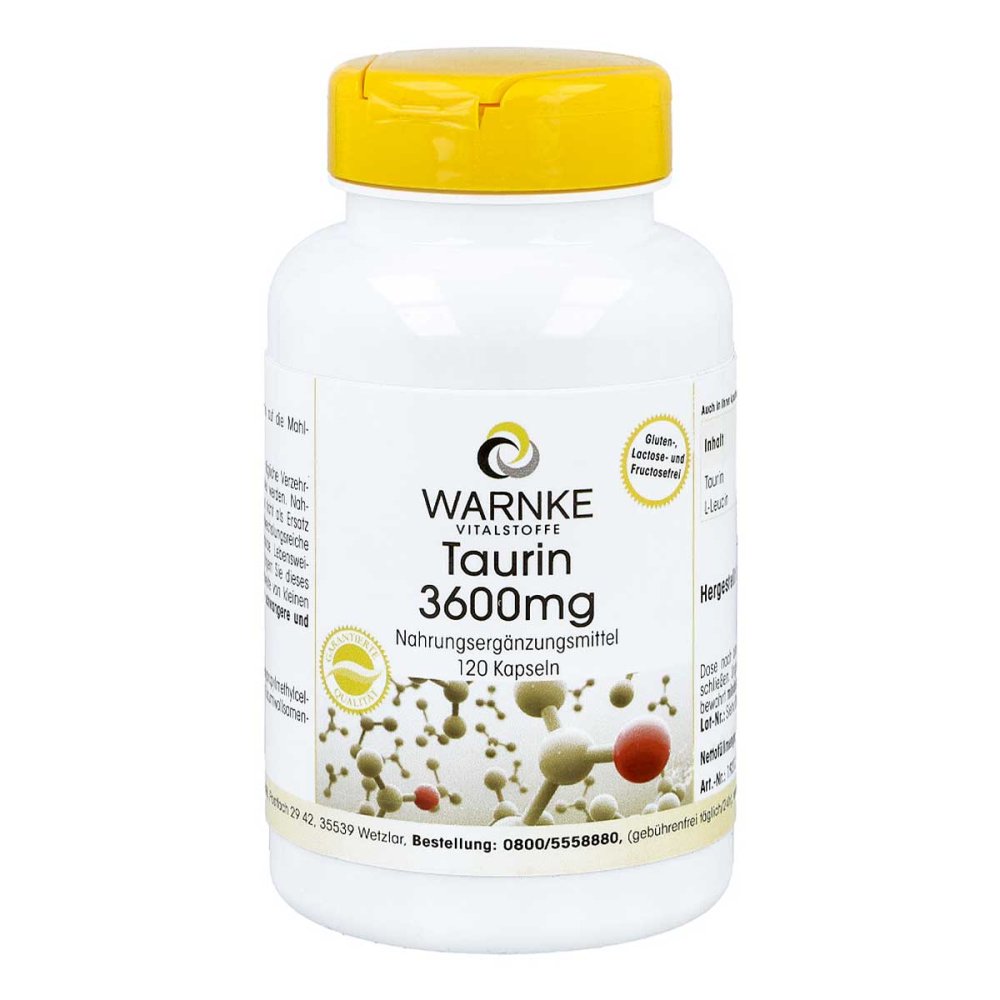 Warnke Vitalstoffe GmbH Taurin 3600 mg Kapseln 12372066