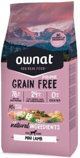 Ownat Prime Grain Free ini Lamb Canine 3 kg