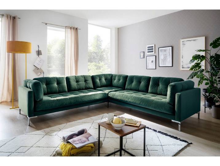 OTTO home Wohnlandschaft Landau U-Form, in Cord-Stoff mit Metallfuß