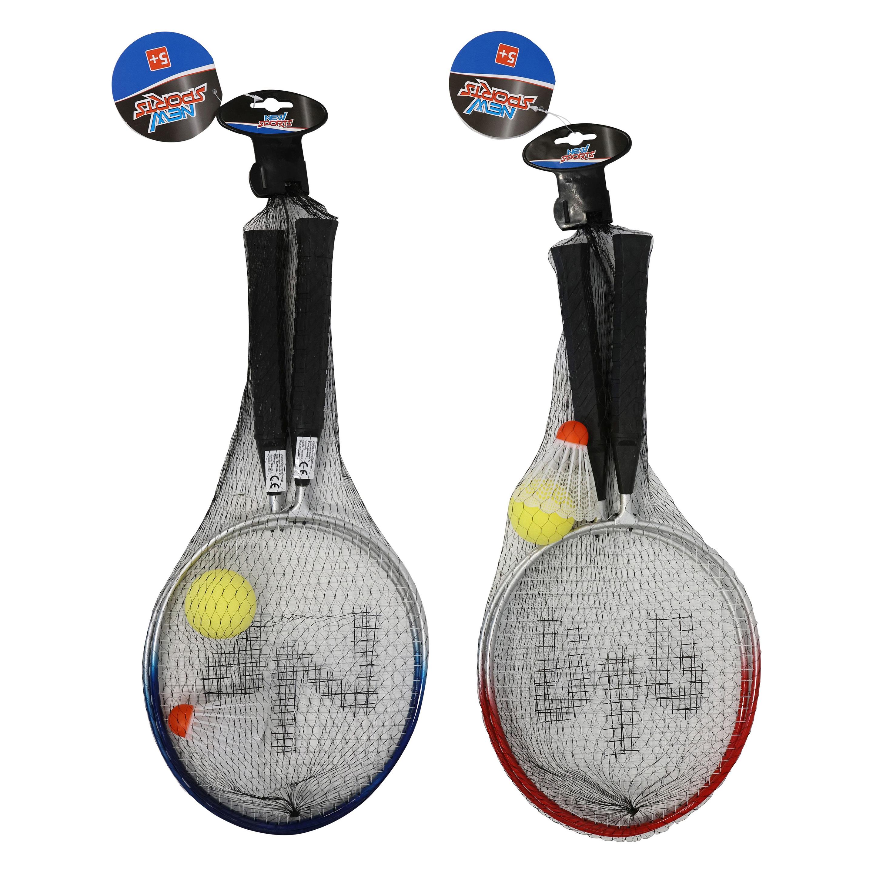 New Sports Badminton-Set Kids, mit Federbällen, sortiert (0074101381)