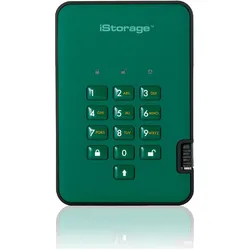 iStorage diskAshur2 SSD 8TB - Green (8 TB), Externe SSD, Grün