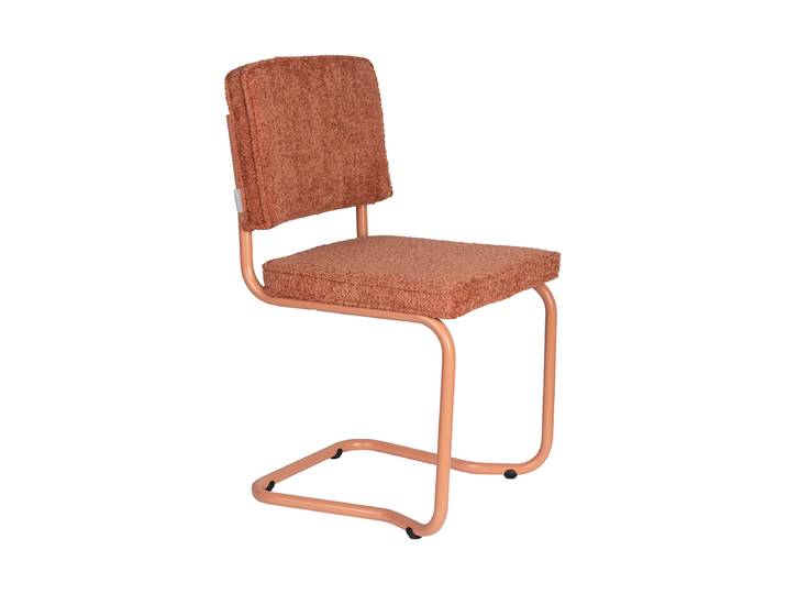Freischwinger Design Stuhl „Ridge Kink Rib“ Soft Terra Zuiver