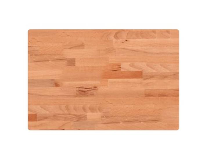 Favemtsl Tischplatte 80x40x4 cm Rechteckig Massivholz Buche Glatte lackierte Buchenholzplatte mit natürlicher Maserung als langlebige DIY-Lösung für Bartresen im Wohnzimmer.