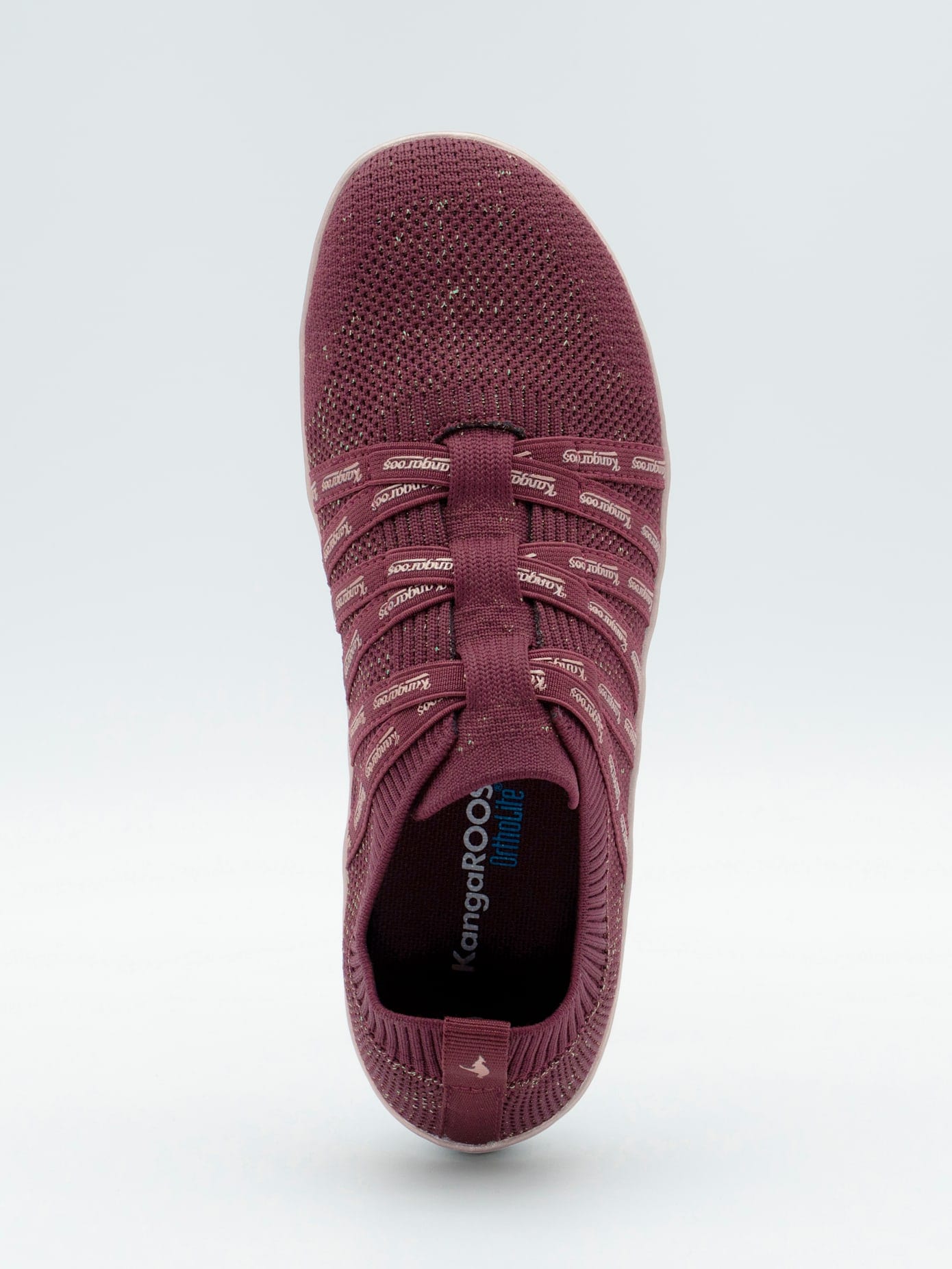 Slipper KANGAROOS, Damen, Gr. 42, rot (burgund), Textil, Schuhe Slipper burgund 42
