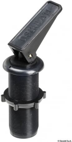 Osculati Tappo di scarico acqua ad espansione a leva in nylon Tappo espansione nero a sifone