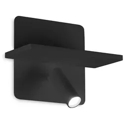 Ideal Lux LED Wandleuchte PIANO AP, IP20, 10W, 3000K, 830lm, schwarz IDEA-287300