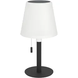 EGLO, Tischlampe, MONTAPALMA - Tischleuchte mit Akku & Solar (190 lm)
