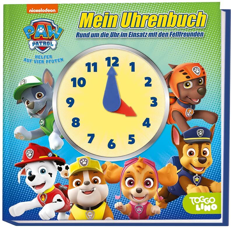 Panini - PAW Patrol: Mein Uhrenbuch - Rund um die Uhr im Einsatz mit den Fellfreunden: Pappbilderbuch mit Uhr zum Lernen - Preis vom 09.10.2026 07:28:09 h